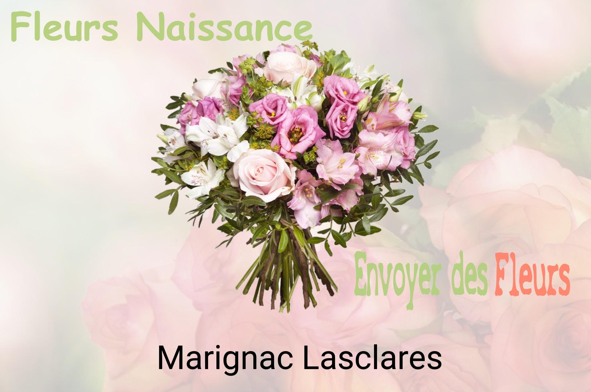 Bouquet de fleurs de naissance livré à Marignac-Lasclares