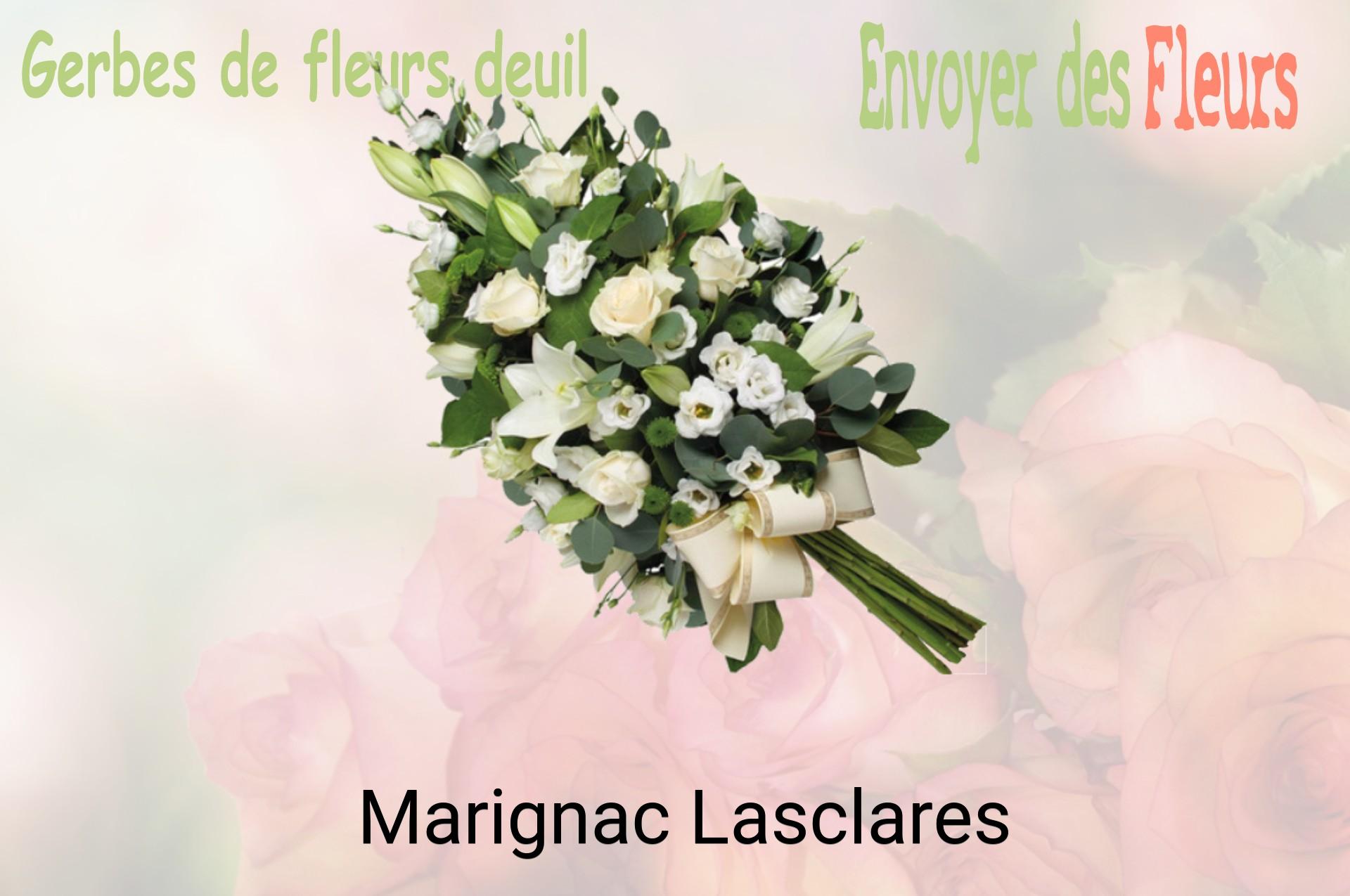 Gerbe de fleurs de deuil livrée à Marignac-Lasclares